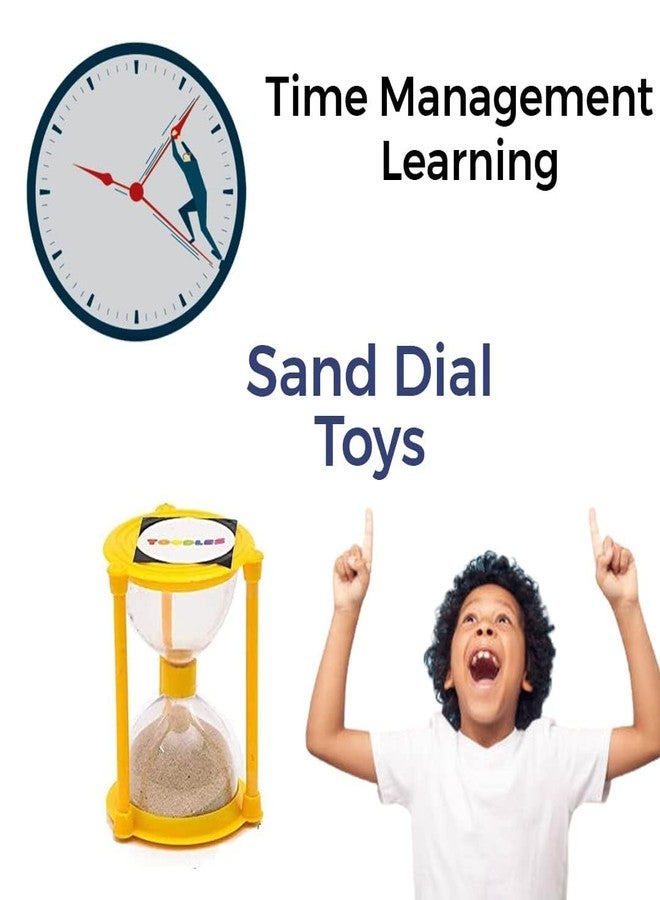 Toodles Learnings Sand Timer Watch - Hourglass Toy Clock for Kids Fun & Educational Sand Dial Timer | Colorful Hourglass Toy for Children | Ideal for Learning Time Management & Playtime - Image 5